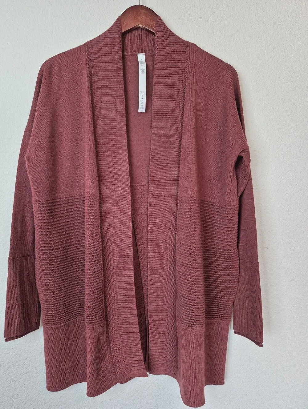 Lululemon Sit In Lotus Wrap II Merino Wool Cardigan Size 4